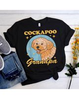 Mens Cockapoo Grandpa Spoodle Dog Owner Cockapoo T-Shirt Unisex Standard T-Shirt black s